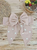 Yenidoğan Papatya Desenli Trilüks Unisex Kundak Bebek Battaniyesi Kahverengi thumbnail 6