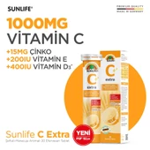 Sunlife Vitamin C 1000 mg 20 Efervesan Tablet thumbnail 2