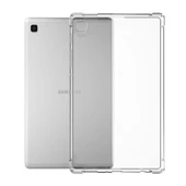 Smody Samsung Galaxy T220 Tab A7 Lite 8.7 İle Uyumlu Kılıf Kenar Korumalı Şeffaf Silikon - 1