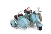 Dekoratif Metal Scooter Sepetli - 6