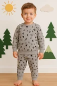 Erkek Bebek Pijama Eşofman Takımı Siyah - 3