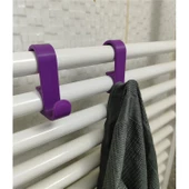 Havlupan Askısı Havlu Askılık 4 Adet Mor - 2