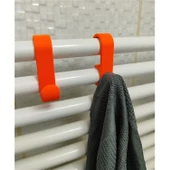 Havlupan Askısı Havlu Askılık 4 Adet Turuncu Renk thumbnail 3