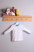 Dad Yazılı Erkek Bebek Eşofman Pijama Takımı Mavi - 1