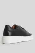 Lufian Tommy Erkek Deri Sneaker Ayakkabı Siyah 111230280 - 3