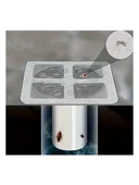 Tekno Soft Center Fileli 10'li Gider Filitresi, Gider Koruyucu Saç Toplayıcı Gider Süzgeci Böcek ve Haşere Önleyici - 5