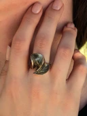 Trend Sarmal Model Antik Ayarlanabilir Kadın Yüzük euy1250 thumbnail 1