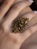 Mercan Model Antik Eskitme Ayarlanabilir Kadın Yüzük euy1246 thumbnail 2