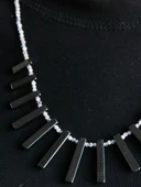 Doğal Taş Aytaşı Hematit Kadın Kolye 3 MM Mücevher Kesim euk8ay thumbnail 3