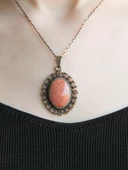 Doğal Taş Yıldız Doğal Taşlı Otantik Kadın Kolye 45 Cm Zincirli euk13y thumbnail 3