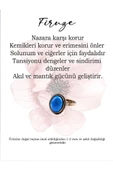 Doğal Taşlı Firuze Doğal Taş Ayarlanabilir Yüzük Orta Boy thumbnail 7