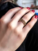 Trend Telkari İşlemeli Antik Eskitme Ayarlanabilir Kadın Yüzük euy1244 thumbnail 2