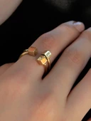 Trend Kareli Model Ayarlanabilir Kadın Yüzük euy1249 thumbnail 3