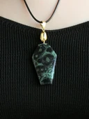 Riyolit Doğal Taş Unisex Kolye euk16 thumbnail 1