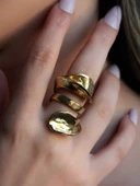 Trend Kalın Sarmal Antik Eskitme Ayarlanabilir Kadın Yüzük euy1247 thumbnail 2