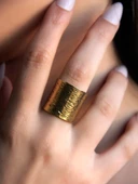 Trend Kalın Antik Eskitme Ayarlanabilir Kadın Yüzük euy1248 thumbnail 2