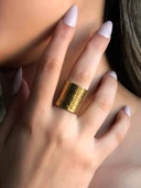 Trend Kalın Antik Eskitme Ayarlanabilir Kadın Yüzük euy1248 thumbnail 1