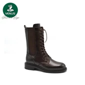 VENÜS 2452603K DÜZ TOPUK ARABOY DERİ KADIN POSTAL BOT - 2