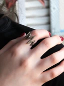 Trend İşlemeli Antik Eskitme Ayarlanabilir Kadın Yüzük euy1245 thumbnail 2