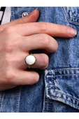 Doğal Taş Sedef Doğal Taşlı Ayarlanabilir Yüzük sdfyvrlk-1 thumbnail 1