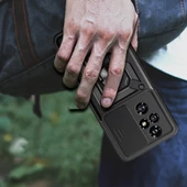 Honor 200 Pro Kılıf Magnetik Standlı Kamera Korumalı Sürgülü Vega Kapak thumbnail 9