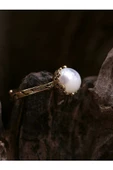 Doğal Taş Sedef Çıtır Doğal Taşlı Ayarlanabilir Yüzük scdtay-1 thumbnail 2