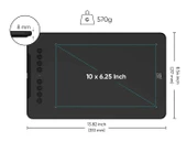 XP-Pen DECO01 V3 Grafik Tablet 16K 8 Kısayol Siyah - 2