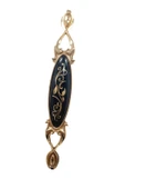 MİRAY 128 mm Metal Gold siyah desenli / 5 ADET - 1