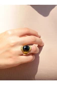 Doğal Taş Yemen Akik Doğal Taşlı Ayarlanabilir Yüzük euy1sya thumbnail 1