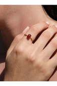 Minimal Doğal Taş Akik Doğal Taşlı Otantik Minimal Ayarlanabilir Yüzük euy5a thumbnail 1