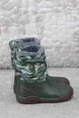 Igor W10210 042 Topo Skı Camo Haki İçi Kürklü Çocuk Yağmur Çizmesi thumbnail 2