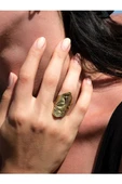 Surat İşlemeli Antik Eskitme Ayarlanabilir Kadın Yüzük euy125 thumbnail 1