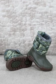 Igor W10210 042 Topo Skı Camo Haki İçi Kürklü Çocuk Yağmur Çizmesi thumbnail 5