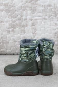 Igor W10210 042 Topo Skı Camo Haki İçi Kürklü Çocuk Yağmur Çizmesi thumbnail 4