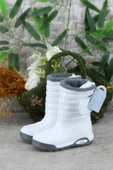 Igor W10168 001 Topo Skı Charol Beyaz İçi Kürklü Çocuk Yağmur Çizmesi - 3