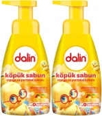 Dalin Köpük Sabun 200ML Mango ve Portakal Kokulu Çoçuklarınız İçin (2 Li Set) thumbnail 2