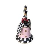 Yılbaşı Çanı - Masa Üstü Pembe Çan - Polyester Çan - 2