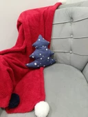 Yılbaşı, Christmas, Kış, Winter Serisi Çam Ağacı Yastık İçi Dolu - 10