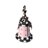 Yılbaşı Çanı - Masa Üstü Pembe Çan - Polyester Çan - 1