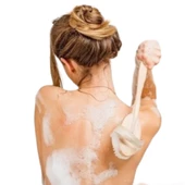 Banyo Fırçası %100 Doğal At Kılı Selülit Karşıtı Çıkabilen Sapı Ahşap Banyo Fırçası - 2