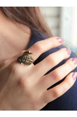 Trend Kuğu Model Antik Eskitme Ayarlanabilir Kadın Yüzük euy1234 thumbnail 2
