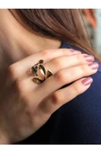 Trend Yaprak Model Antik Eskitme Ayarlanabilir Yüzük euy1241 thumbnail 2