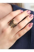 Trend Kelebek Figürlü Antik Eskitme Ayarlanabilir Yüzük euy1237 thumbnail 2