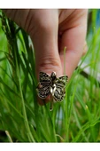 Trend Kelebek Antik Eskitme Ayarlanabilir Yüzük euy1231 thumbnail 3