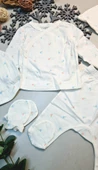 CemBebe Çiçek Desenli Beşli Zıbın Set - 2