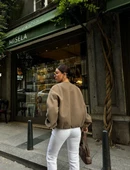 Kaşe Kaşmir CEKET - Haki - 6