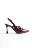 Serenity Kadın İnce Topuklu Ayakkabı Bordo Renk TR040Y24B thumbnail 1