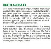 BEITH ALPHA HİBRİT HIYAR TOHUMU 30 ADET - 2