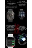 Bunnys Xiaomi Mi 11 Uyumlu Mavi Akıllı Saat Watch 10 Mini Kordon Hediyeli AMOLED EKRAN 41MM - 3