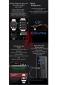 Bunnys Xiaomi Mi 8 Uyumlu Gül Akıllı Saat Watch 10 Mini Kordon Hediyeli AMOLED EKRAN 41MM - 5